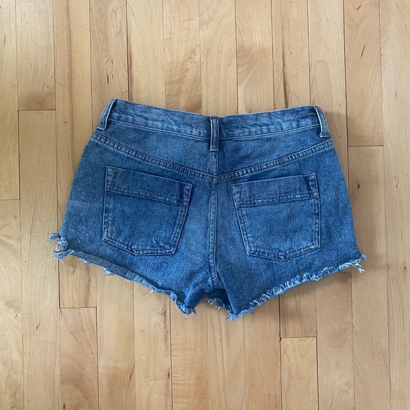 Free People Boho Embroidered Jean Shorts - Picture 4 of 8